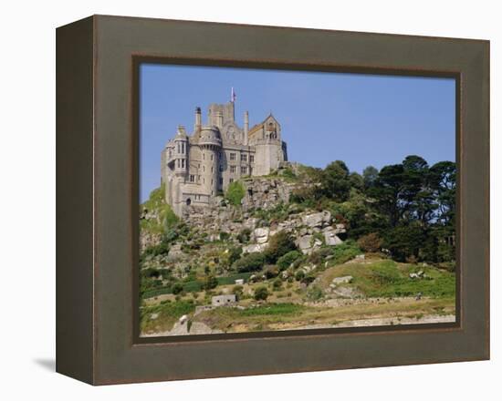 St. Michael's Mount, Castle, Cornwall, England, UK-Ken Gillham-Framed Premier Image Canvas