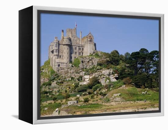 St. Michael's Mount, Castle, Cornwall, England, UK-Ken Gillham-Framed Premier Image Canvas