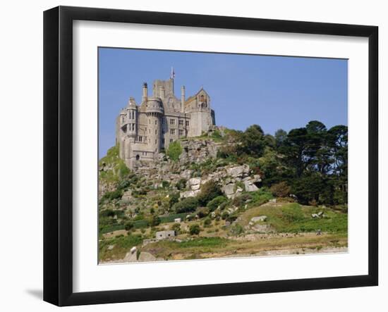 St. Michael's Mount, Castle, Cornwall, England, UK-Ken Gillham-Framed Photographic Print