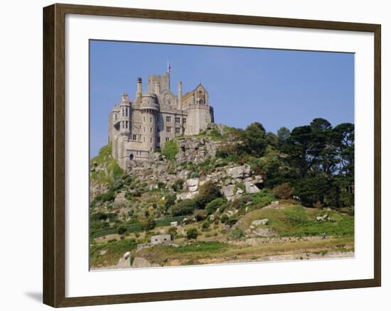 St. Michael's Mount, Castle, Cornwall, England, UK-Ken Gillham-Framed Photographic Print