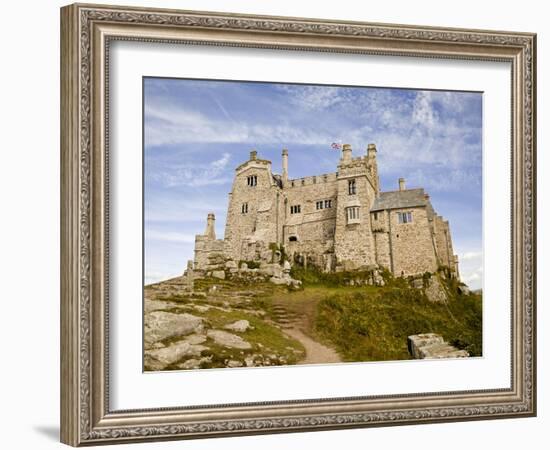 St Michael's Mount Castle Viewed Close Up, Cornwall, England, UK, Europe-Ian Egner-Framed Photographic Print