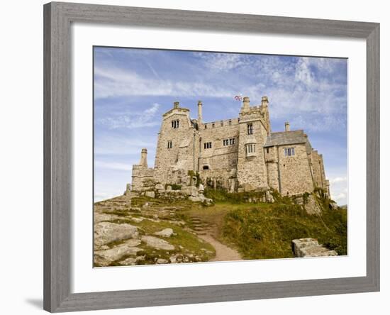 St Michael's Mount Castle Viewed Close Up, Cornwall, England, UK, Europe-Ian Egner-Framed Photographic Print