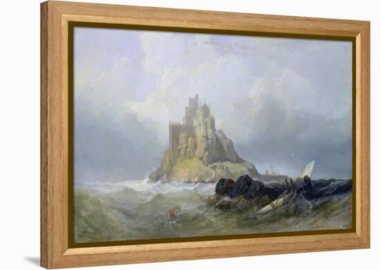 St. Michael's Mount, Cornwall-William Clarkson Stanfield-Framed Premier Image Canvas