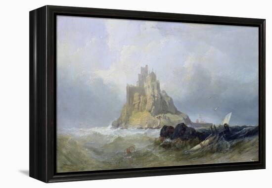 St. Michael's Mount, Cornwall-William Clarkson Stanfield-Framed Premier Image Canvas