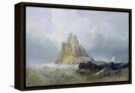 St. Michael's Mount, Cornwall-William Clarkson Stanfield-Framed Premier Image Canvas