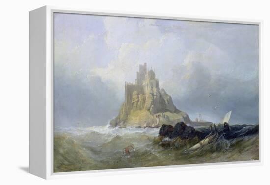 St. Michael's Mount, Cornwall-William Clarkson Stanfield-Framed Premier Image Canvas