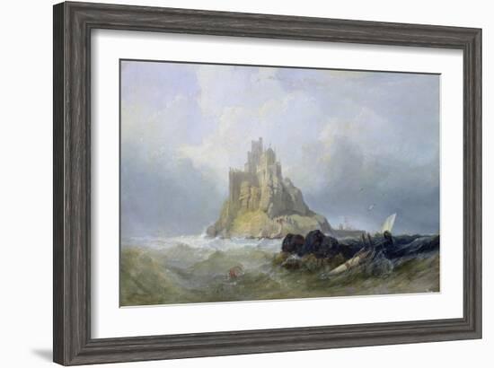 St. Michael's Mount, Cornwall-William Clarkson Stanfield-Framed Giclee Print