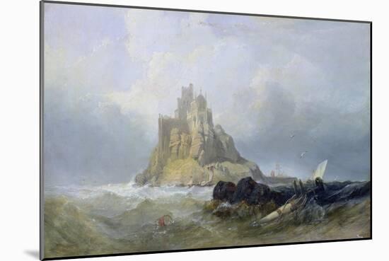 St. Michael's Mount, Cornwall-William Clarkson Stanfield-Mounted Giclee Print