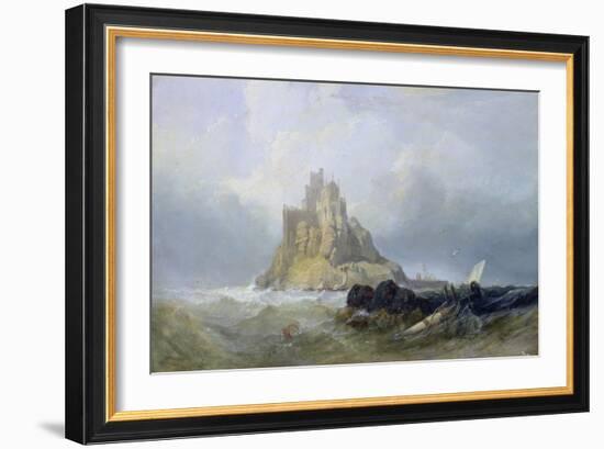 St. Michael's Mount, Cornwall-William Clarkson Stanfield-Framed Giclee Print