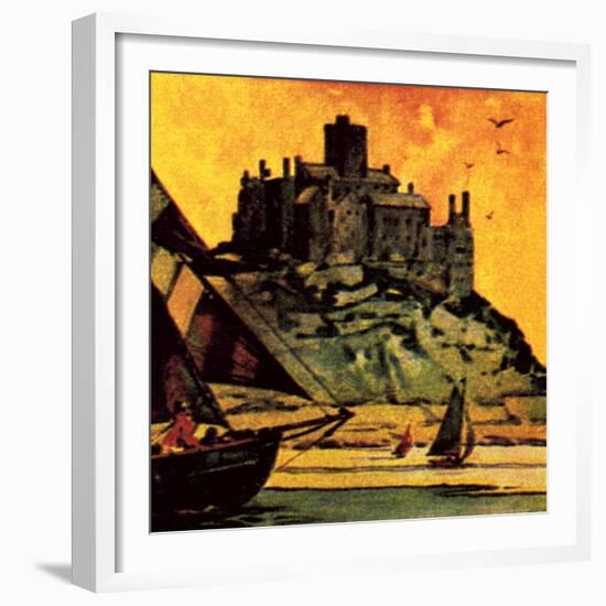 St Michael's Mount, Cornwall-English School-Framed Giclee Print