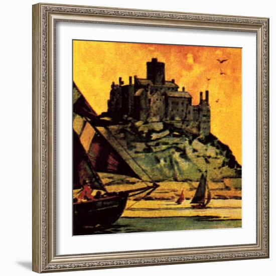 St Michael's Mount, Cornwall-English School-Framed Giclee Print