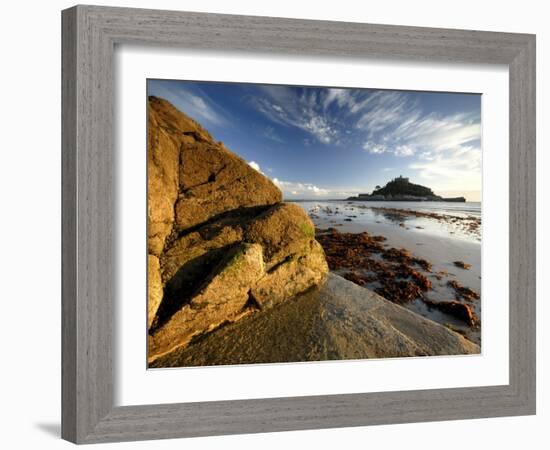 St Michael's Mount, Marazion, Cornwall, UK-Ross Hoddinott-Framed Photographic Print