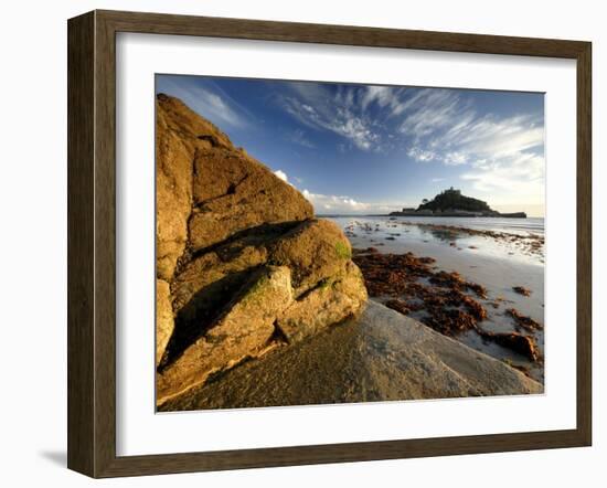 St Michael's Mount, Marazion, Cornwall, UK-Ross Hoddinott-Framed Photographic Print