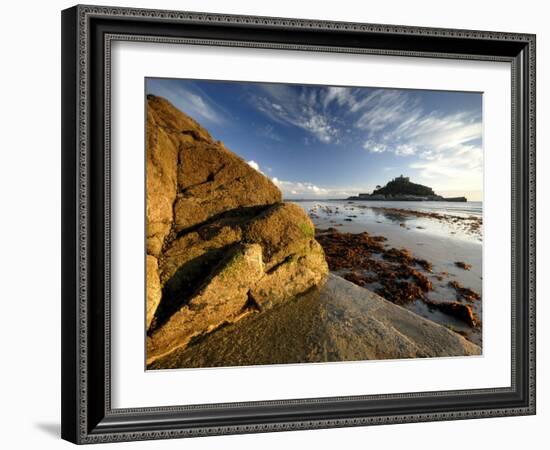 St Michael's Mount, Marazion, Cornwall, UK-Ross Hoddinott-Framed Photographic Print