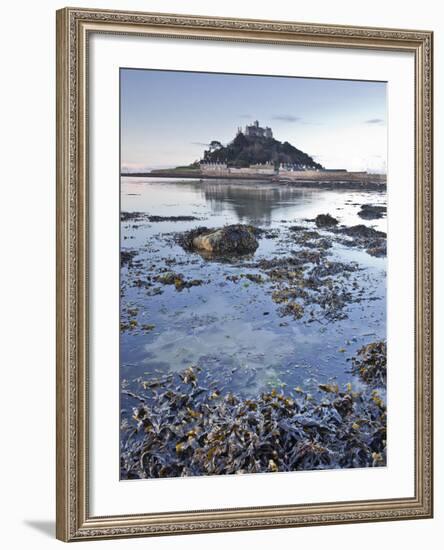 St. Michael's Mount Near to Marazion at Dawn, Cornwall, England, United Kingdom, Europe-Julian Elliott-Framed Photographic Print