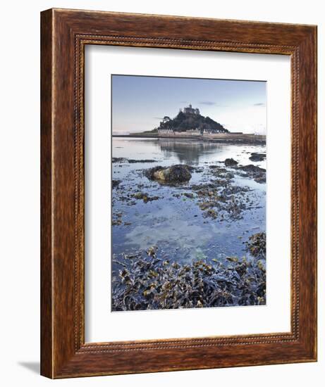 St. Michael's Mount Near to Marazion at Dawn, Cornwall, England, United Kingdom, Europe-Julian Elliott-Framed Photographic Print