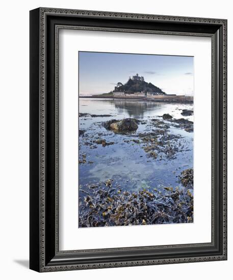 St. Michael's Mount Near to Marazion at Dawn, Cornwall, England, United Kingdom, Europe-Julian Elliott-Framed Photographic Print