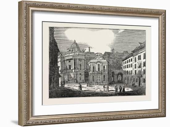 St. Michael's Place, and the Imperial Palace, Vienna, Austria-null-Framed Giclee Print