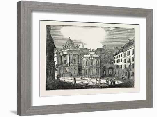 St. Michael's Place, and the Imperial Palace, Vienna, Austria-null-Framed Giclee Print