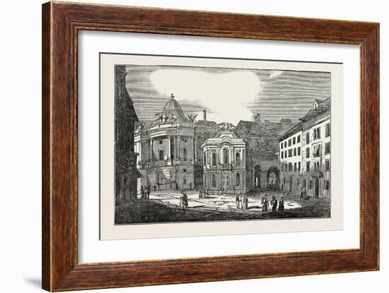 St. Michael's Place, and the Imperial Palace, Vienna, Austria-null-Framed Giclee Print