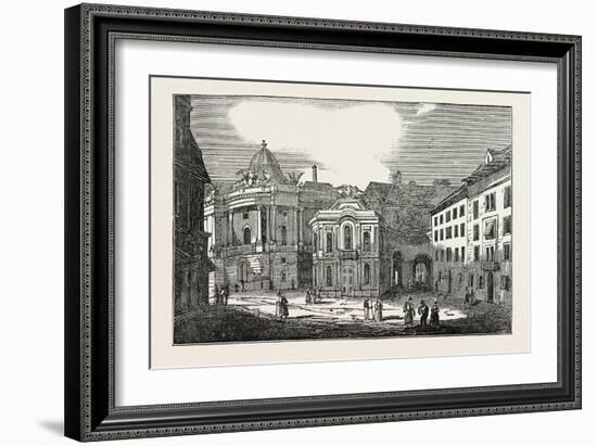 St. Michael's Place, and the Imperial Palace, Vienna, Austria-null-Framed Giclee Print