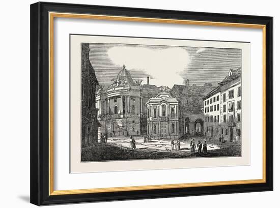 St. Michael's Place, and the Imperial Palace, Vienna, Austria-null-Framed Giclee Print