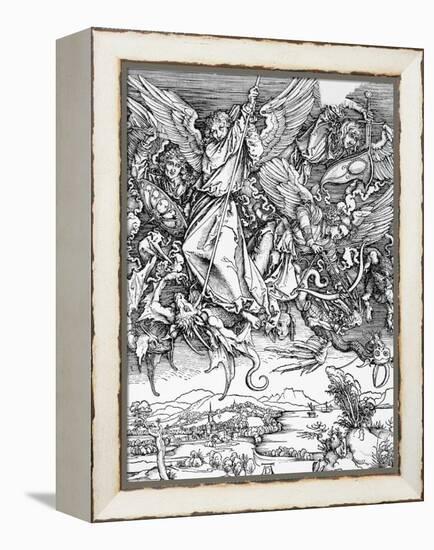 St. Michael Slaying the Dragon by Albrecht Durer-null-Framed Premier Image Canvas