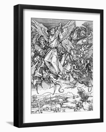 St. Michael Slaying the Dragon by Albrecht Durer-null-Framed Giclee Print