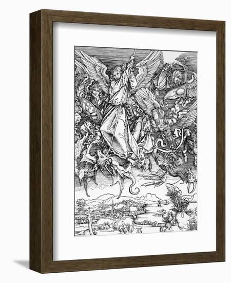 St. Michael Slaying the Dragon by Albrecht Durer-null-Framed Giclee Print