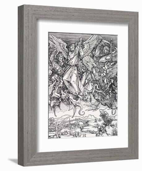 St. Michael Slaying the Dragon-Albrecht Dürer-Framed Giclee Print