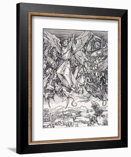 St. Michael Slaying the Dragon-Albrecht Dürer-Framed Giclee Print