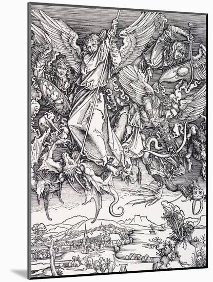 St. Michael Slaying the Dragon-Albrecht Dürer-Mounted Giclee Print