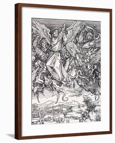 St. Michael Slaying the Dragon-Albrecht Dürer-Framed Giclee Print