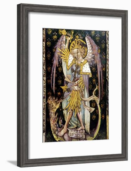 St Michael the Archangel, Detail of the Rood Screen, St Helen's Church, Ranworth, Norfolk, Uk-null-Framed Giclee Print