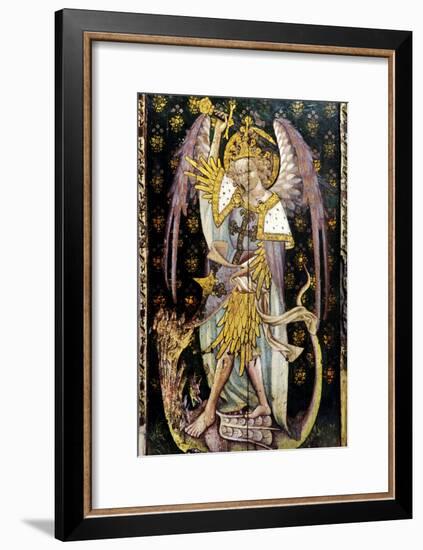 St Michael the Archangel, Detail of the Rood Screen, St Helen's Church, Ranworth, Norfolk, Uk-null-Framed Giclee Print