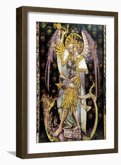 St Michael the Archangel, Detail of the Rood Screen, St Helen's Church, Ranworth, Norfolk, Uk--Framed Giclee Print