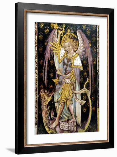 St Michael the Archangel, Detail of the Rood Screen, St Helen's Church, Ranworth, Norfolk, Uk-null-Framed Giclee Print