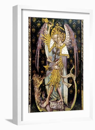 St Michael the Archangel, Detail of the Rood Screen, St Helen's Church, Ranworth, Norfolk, Uk-null-Framed Giclee Print