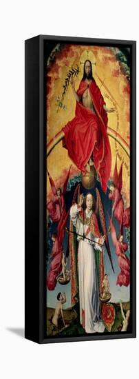 St. Michael Weighing the Souls, from the Last Judgement, C.1445-50-Rogier van der Weyden-Framed Premier Image Canvas