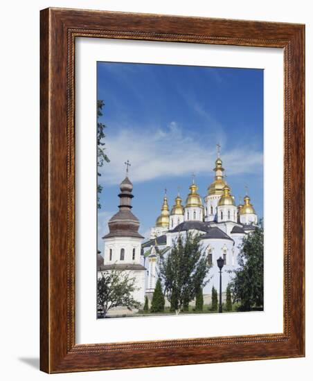 St. Michaels Gold Domed Monastery, 2001 Copy of 1108 Original, Kiev, Ukraine, Europe-Christian Kober-Framed Photographic Print