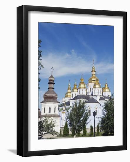 St. Michaels Gold Domed Monastery, 2001 Copy of 1108 Original, Kiev, Ukraine, Europe-Christian Kober-Framed Photographic Print