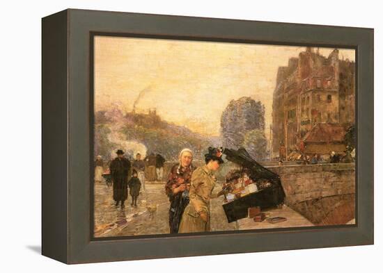 St Michel-Childe Hassam-Framed Stretched Canvas