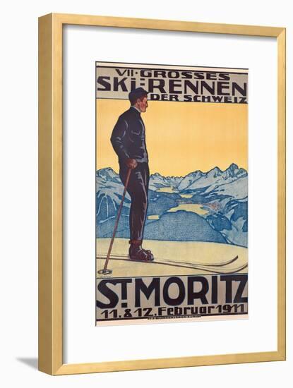 St, Moritz, 1911-Walter Kupfer-Framed Giclee Print