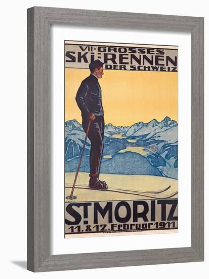 St, Moritz, 1911-Walter Kupfer-Framed Giclee Print