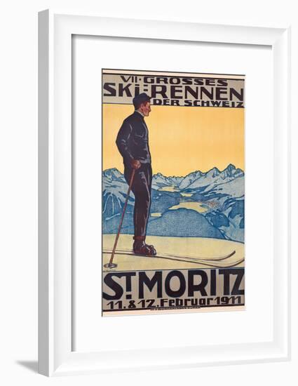 St, Moritz, 1911-Walter Kupfer-Framed Giclee Print