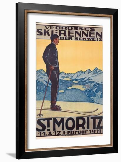 St, Moritz, 1911-Walter Kupfer-Framed Giclee Print