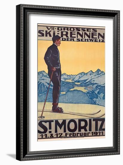 St, Moritz, 1911-Walter Kupfer-Framed Giclee Print