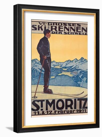 St, Moritz, 1911-Walter Kupfer-Framed Giclee Print