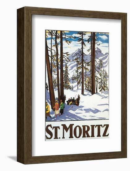 St. Moritz-Emil Cardinaux-Framed Art Print