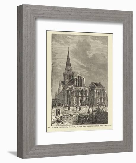 St Mungo's Cathedral, Glasgow, in the Last Century, from the East End-null-Framed Giclee Print